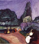 Edvard Munch Summer Night oil painting on canvas